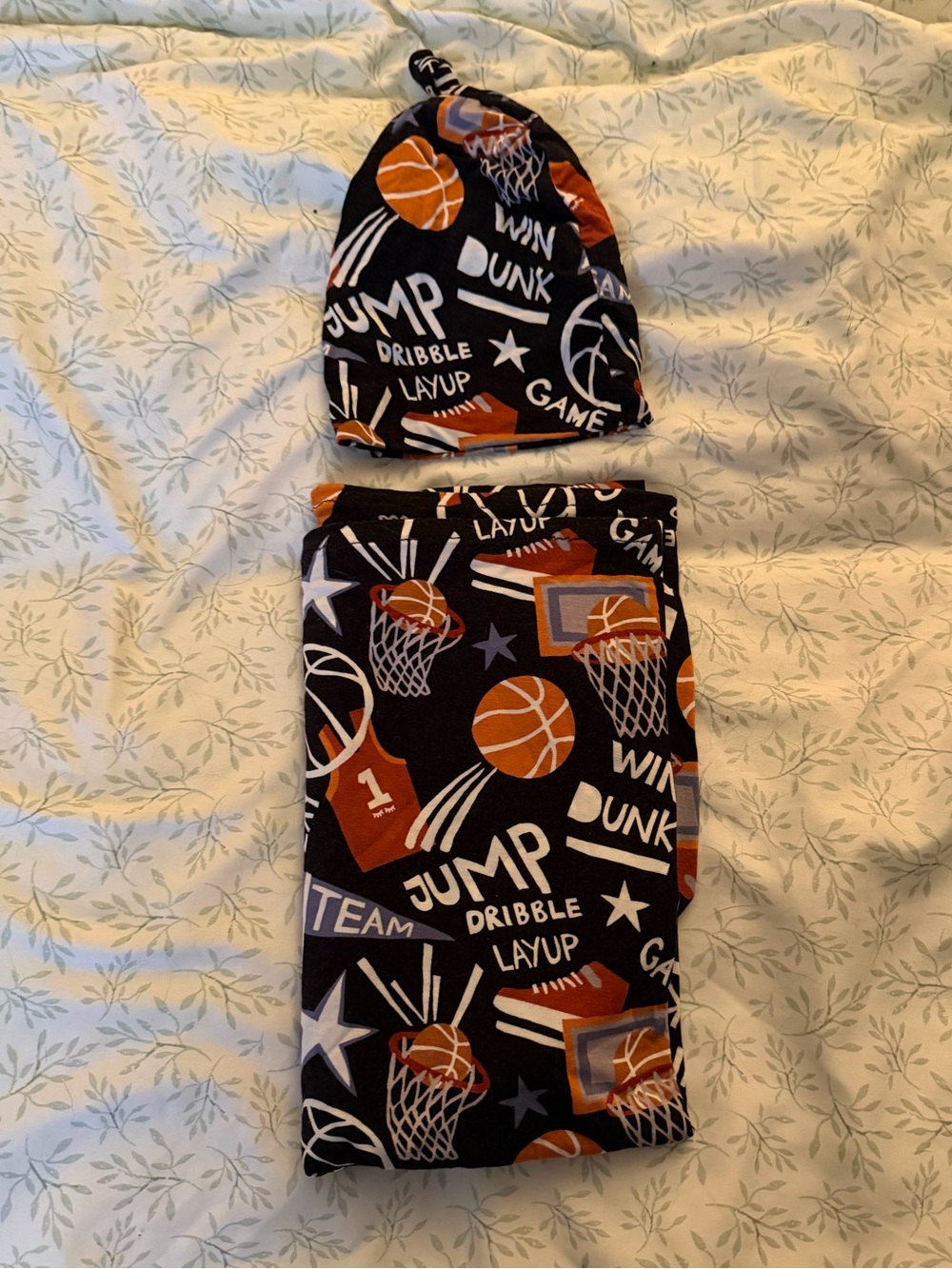 Little Sleepies Slam Dunk Basketball Saddle and Hat set.